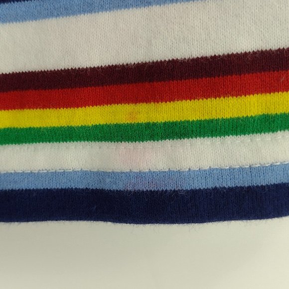 HUF Worldwide Rainbow Striped Embroidered Skate T-Shirt - Picture 6 of 6